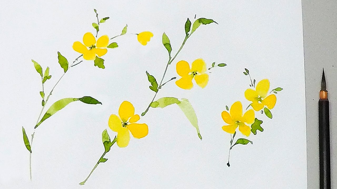 watercolor-simple-flowers-at-getdrawings-free-download