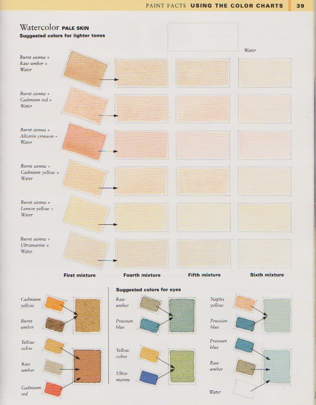 Skin Color Mixing Chart