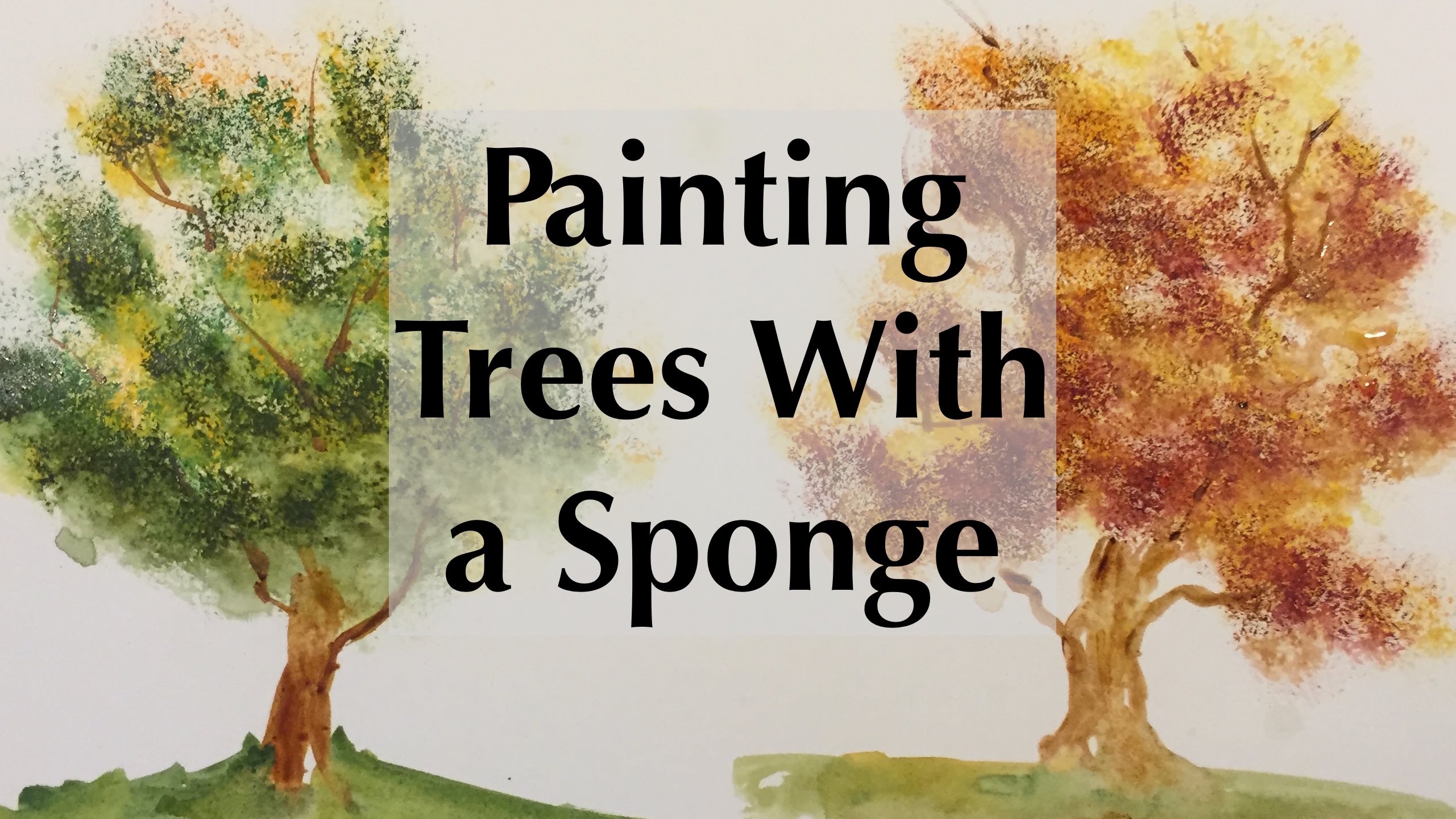 Acrylic Techniques: Use a Sponge to Paint a Landscape