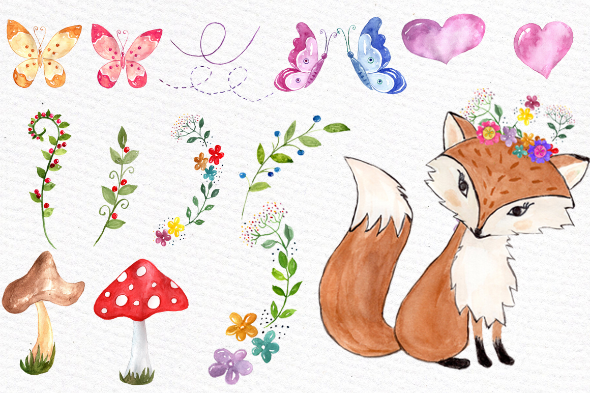 Watercolor Woodland Animals At GetDrawings | Free Download