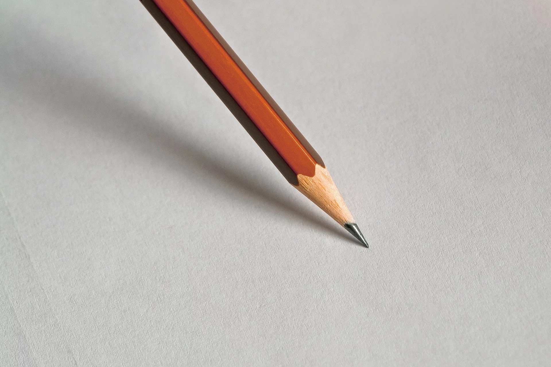 A graphite pencil