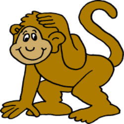 250x250 Mother Monkey Clipart
