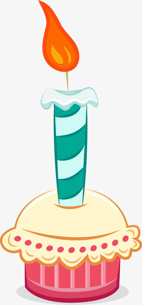 466x1000 Illustration One Year Old Candle, One Birthday Celebration, 1