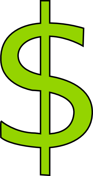 312x591 Clipart Dollar Sign