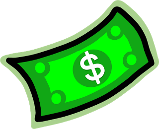 320x260 Dollar Bill Clipart