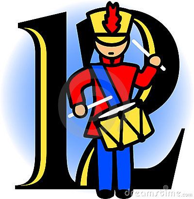 400x410 Twelve Drummers Drummingeps Royalty Free Stock Image