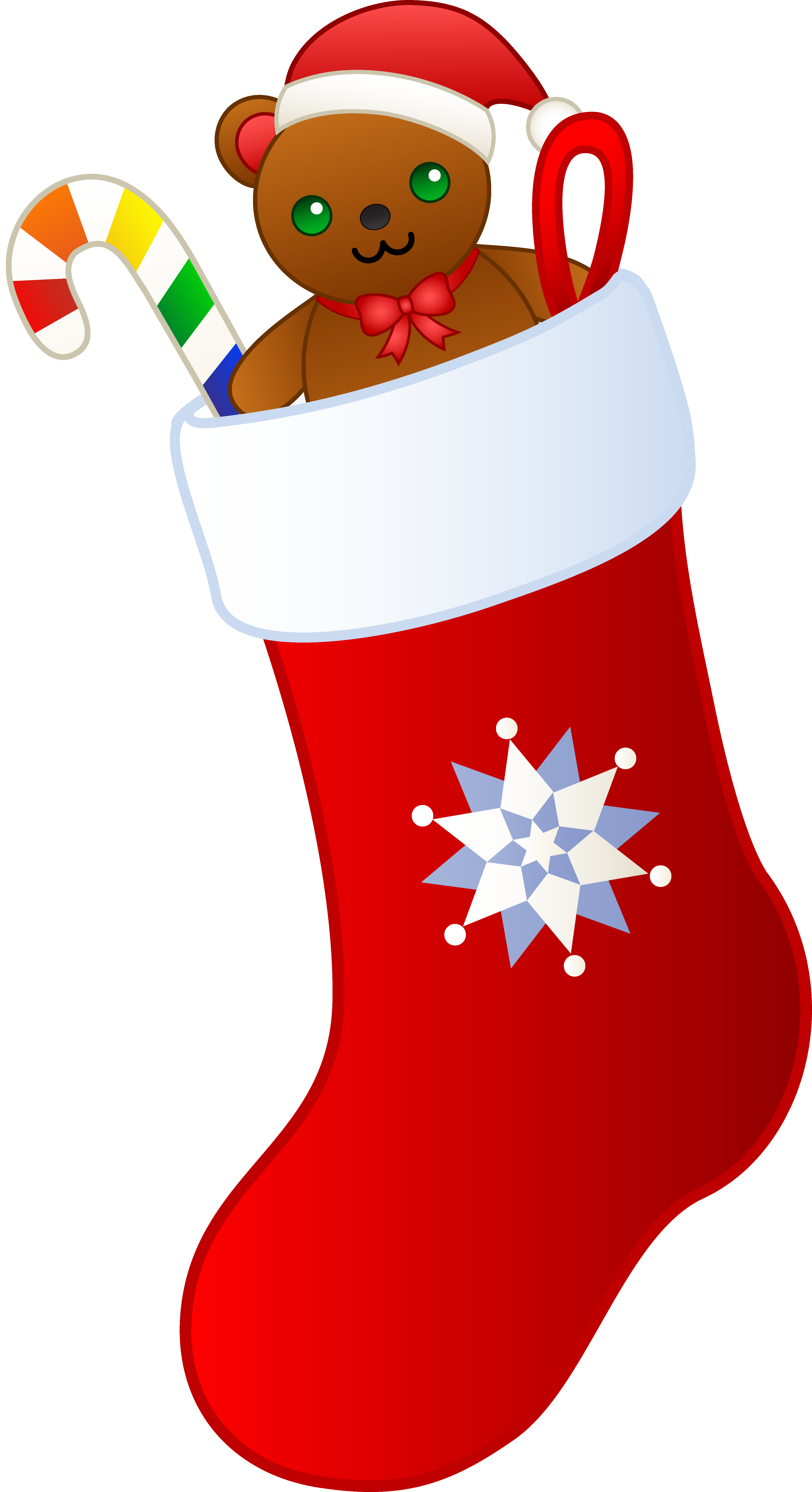 4037x7412 Collection Of Free Clipart Of Christmas Stockings High