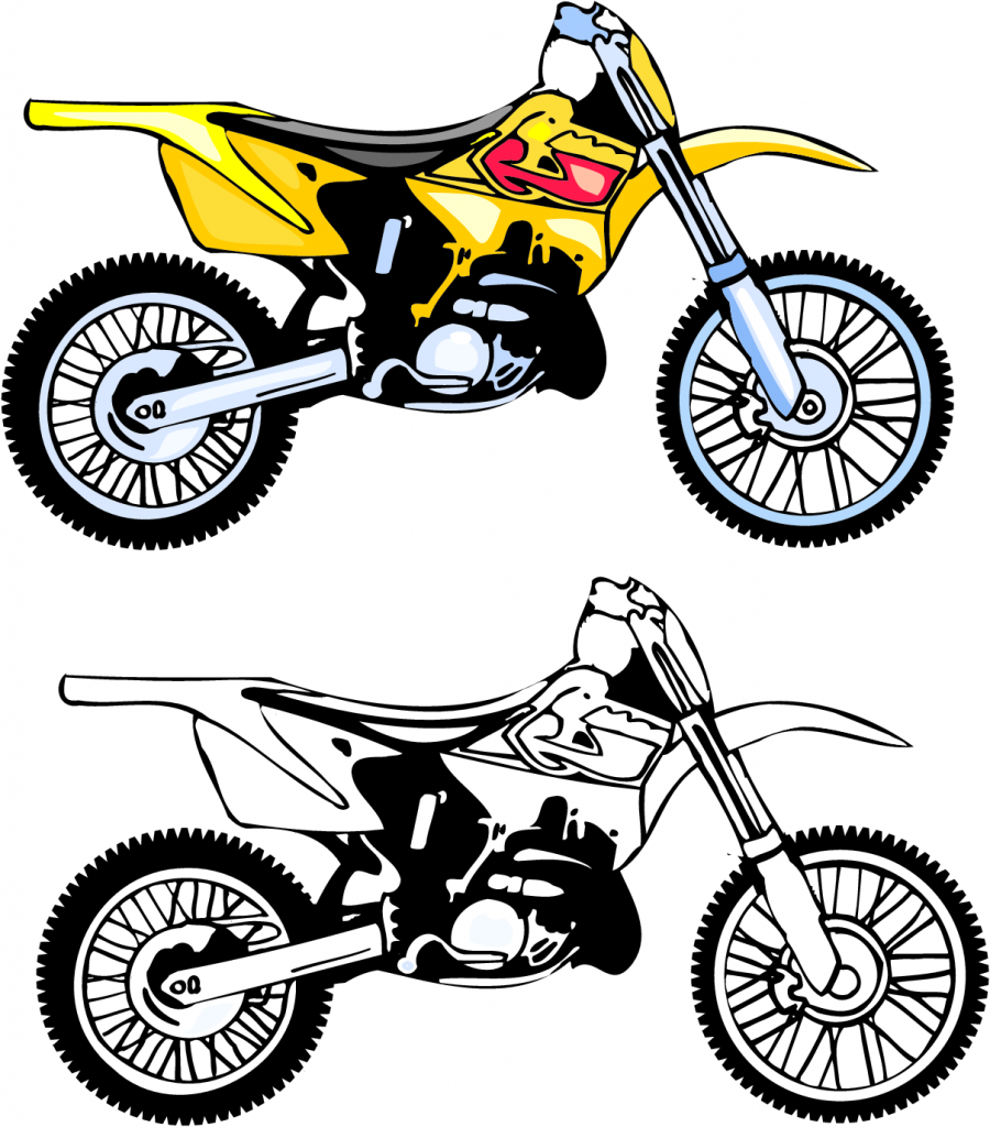 900x1024 Motorcycle Clipart Printable