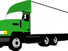 220x165 Big Truck Clipart Raging Red Classic 18 Wheeler Big Truck Stock