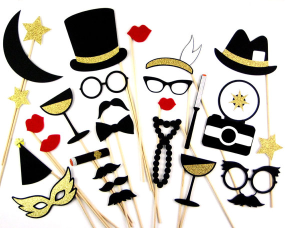 570x456 Jazz Age Photo Booth Props Art Deco Photobooth 1920s Party