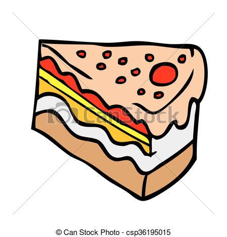 450x470 Piece Of Cake Cartoon Illustration Vector Clip Art