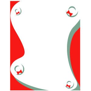 300x300 Pop Art Or 1960s Modern Vintage Style Christmas Wreath Border Clip