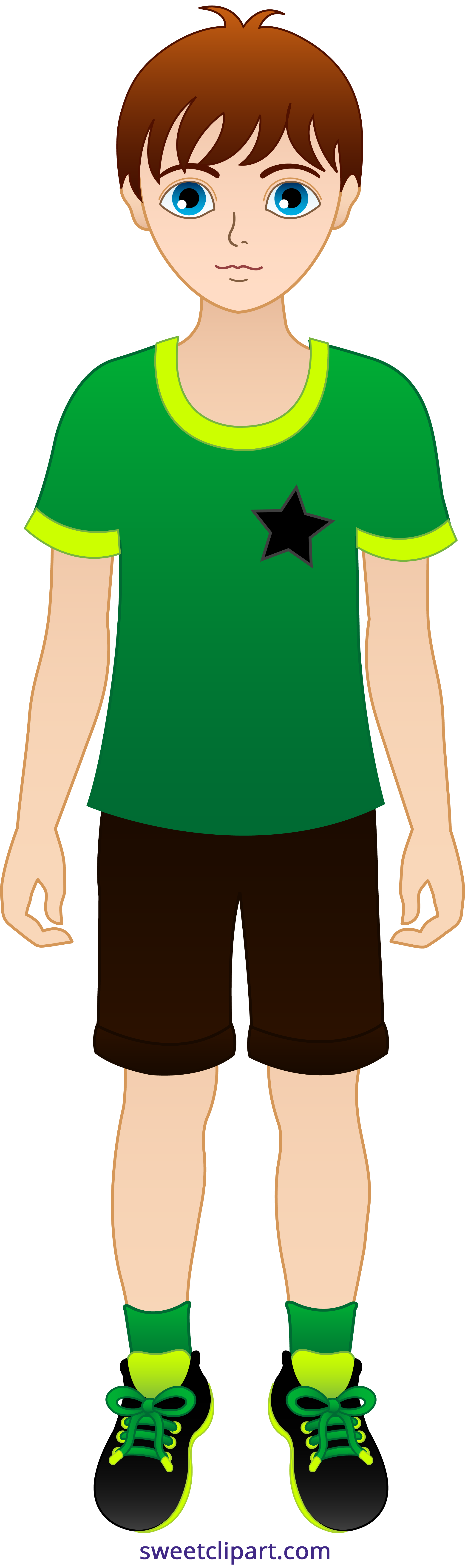 2024x6829 Little Boy With Brown Hair 2 Clipart