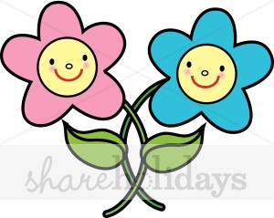 300x239 Smiling Flower Clip Art