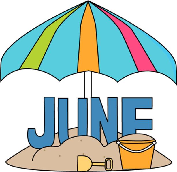 614x600 June Clip Art 2017 Free Printable Calendar