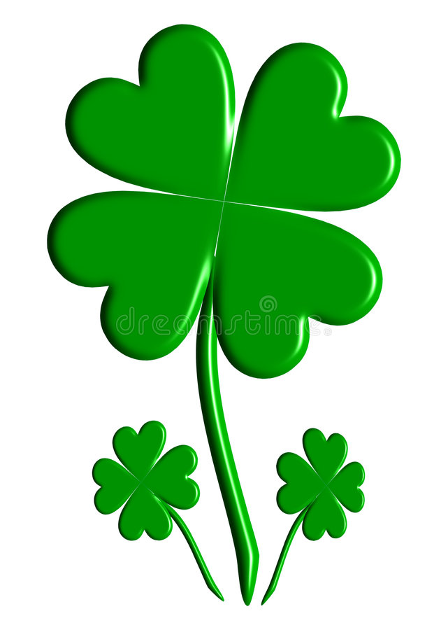 641x900 Perfect Design Lucky Four Leaf Clover Clip Art Three Clovers Stock