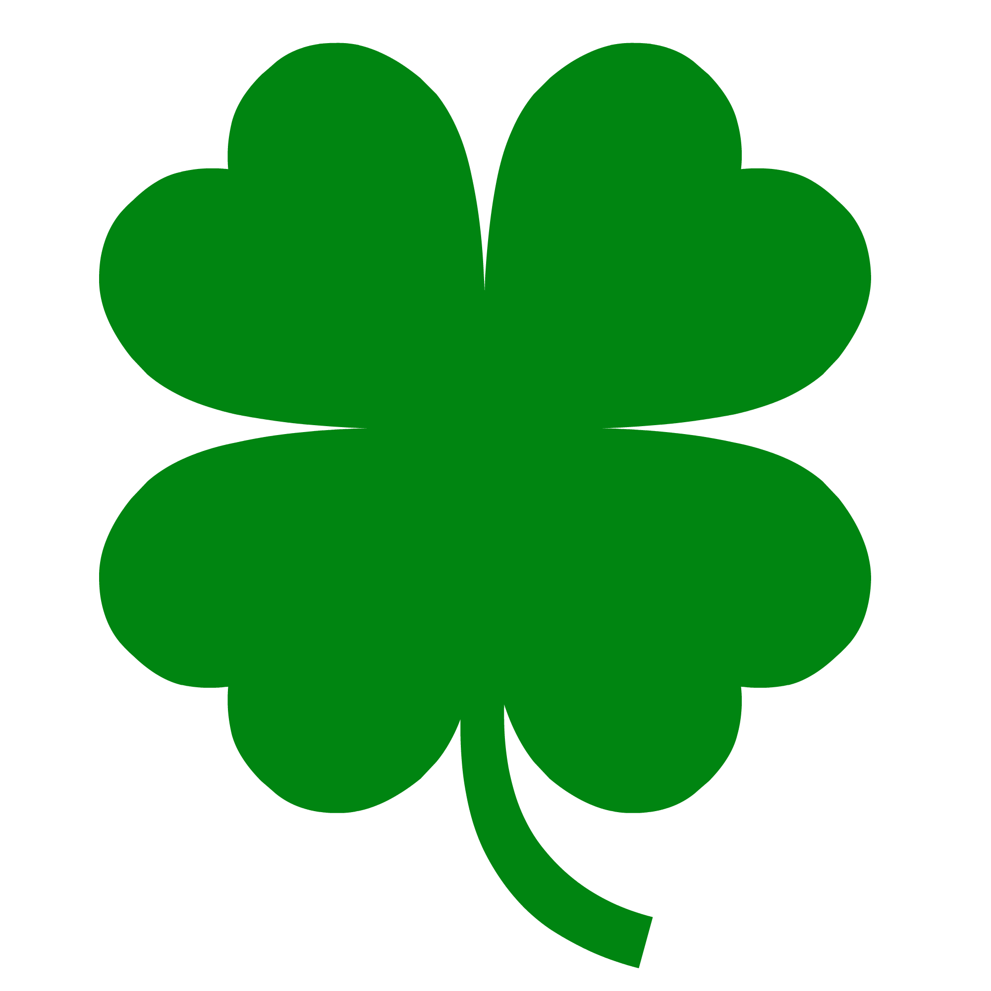 2000x2000 Unique Four Leaf Clovers Pictures Clover Clip Art Savingmorethanme