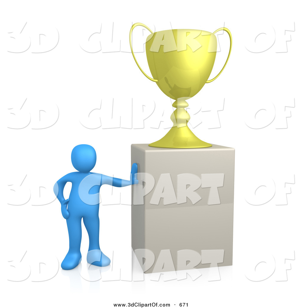 1024x1044 3d Clip Art Of A Winning Blue Clipart Panda