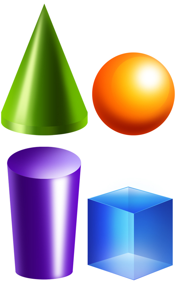 586x950 3d Shapes Clip Art Clipart