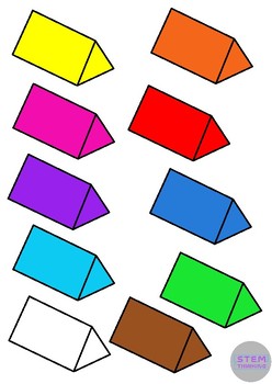 248x350 3d Shapes Clip Art Illustrations 7 Shapes In 10 Colors By Stemthinking