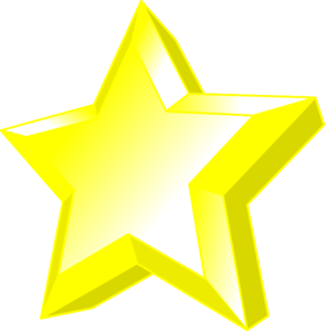294x300 3d Star Clip Art