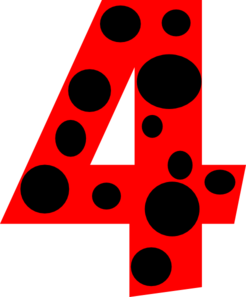 246x297 Number 4 Dots Clip Art