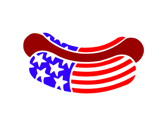 565x419 Hot Dog Clipart 4th July