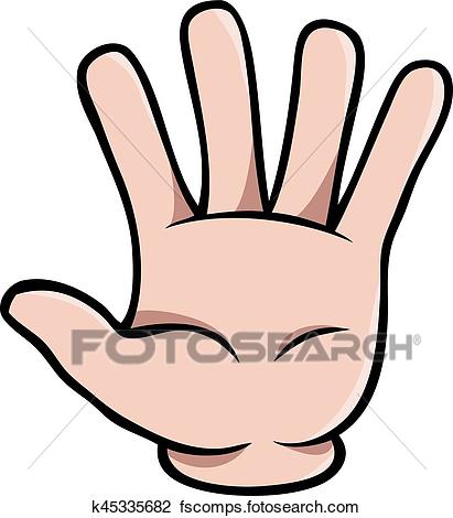 411x470 Five Finger Clipart