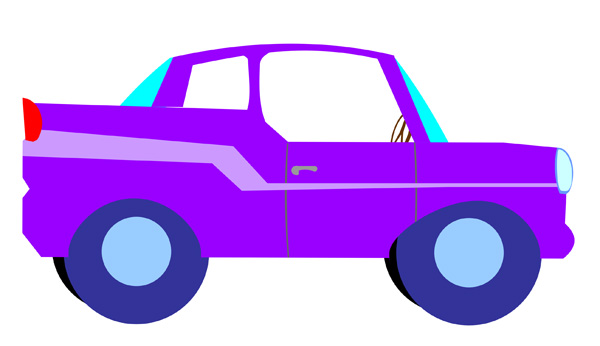 600x346 Family In 50s Car Clipart Transparent