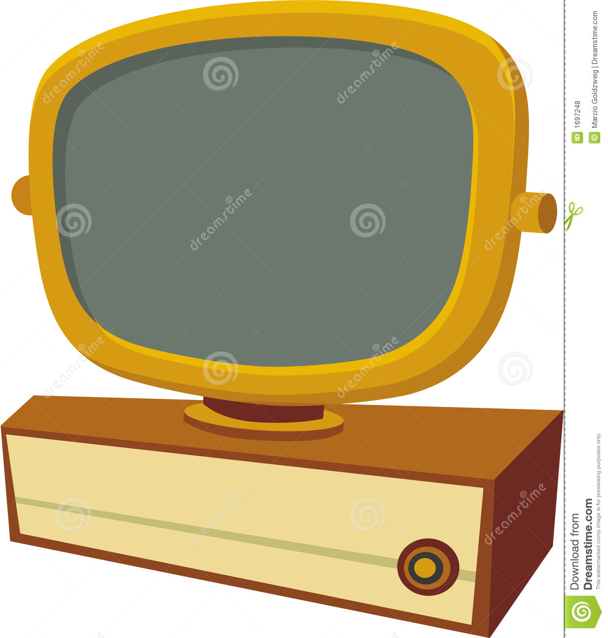 1240x1300 Tv Clipart 50'S