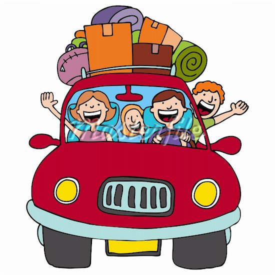 550x550 Family In 50s Car Clipart Transparent