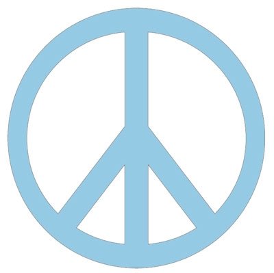 400x399 60s Peace Sign Clipart