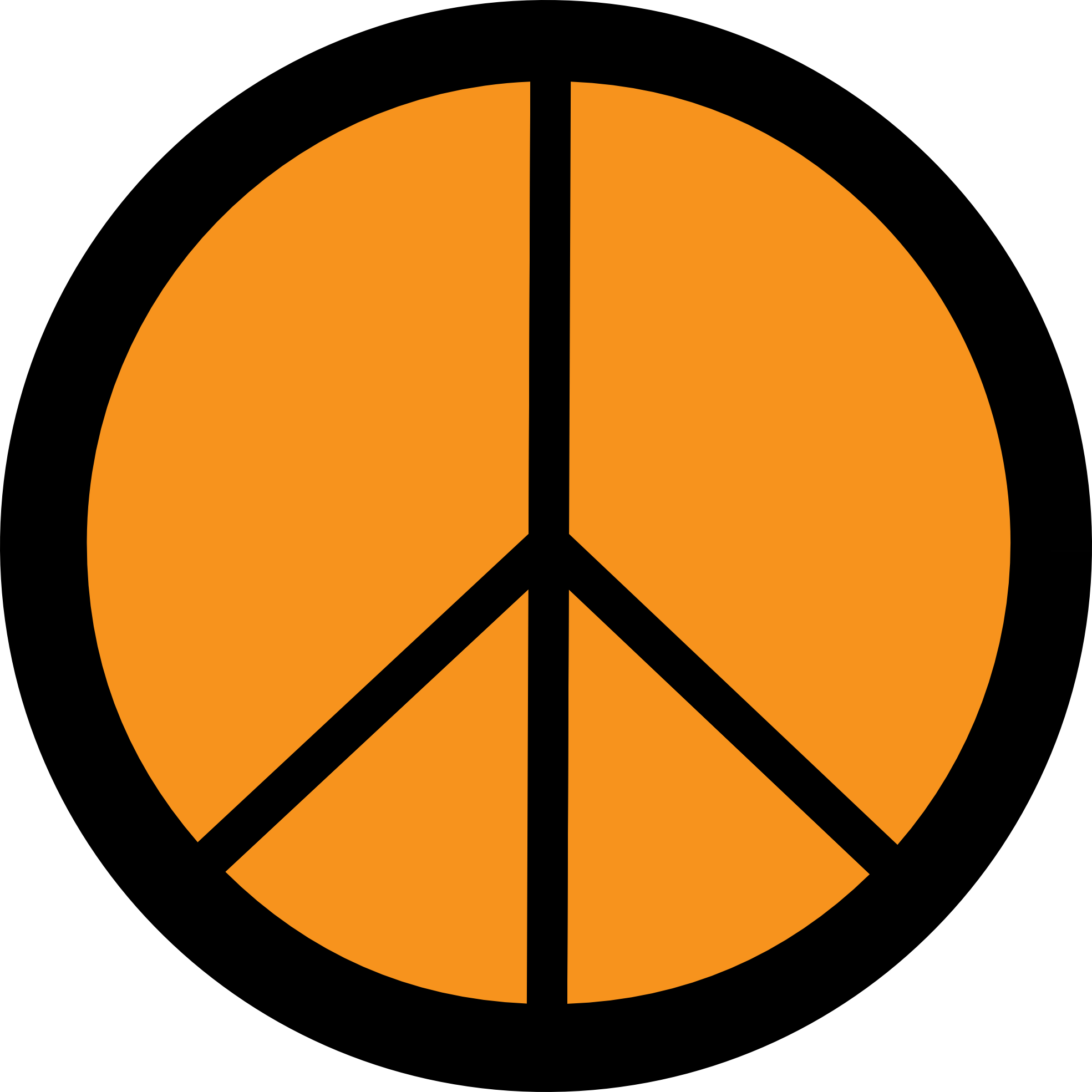 1969x1969 Peace Sign Art Clipart Image