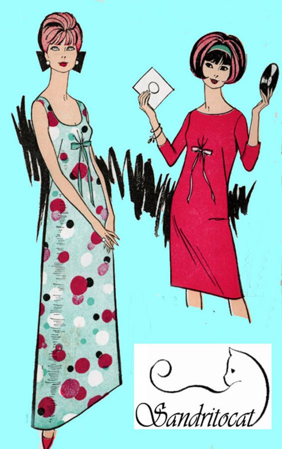 564x895 Vintage 60's Era Clipart