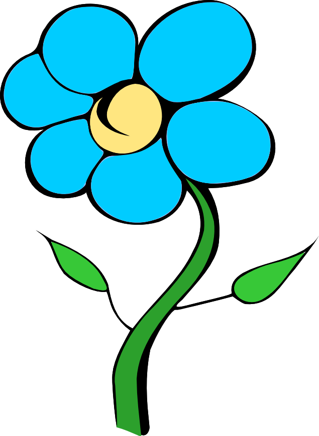 635x869 60s Retro Clip Art Flower Image