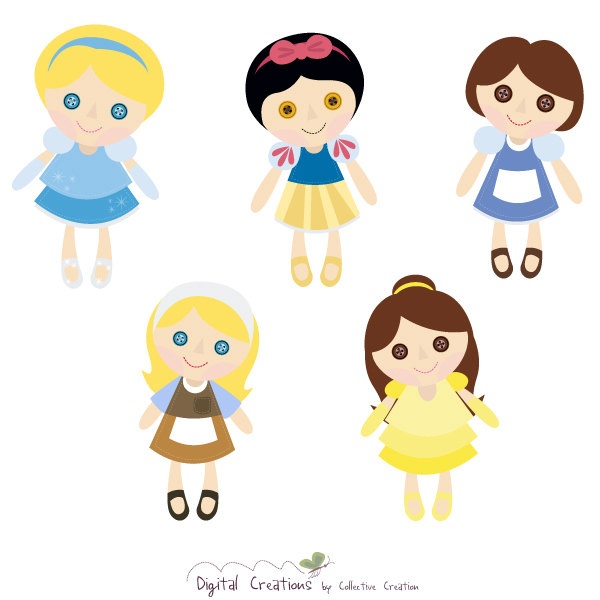 600x600 Doll Clipart Etsy