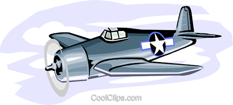 480x216 Military Industry, Military F6f Hellcat Royalty Free Vector Clip