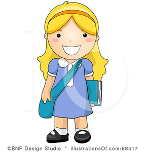 286x300 Royalty Free School Girl Clipart Illustration Free Images