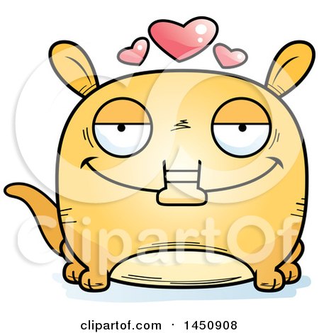 450x470 Clipart Graphic Of A Cartoon Loving Aardvark Character Mascot