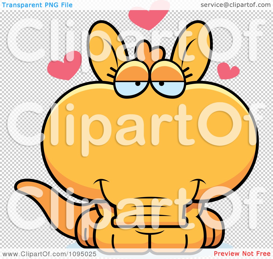 1080x1024 Clipart Orange Aardvark In Love