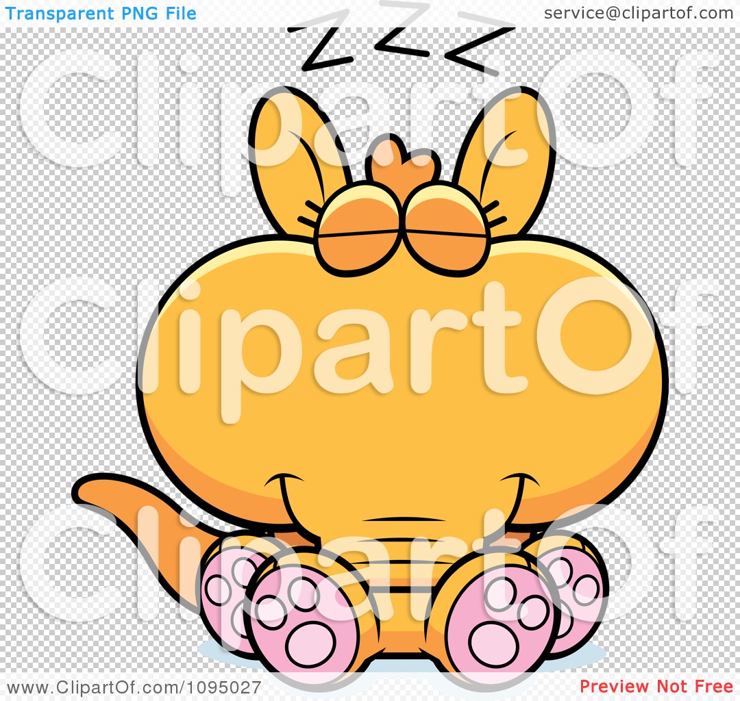 1080x1024 Clipart Sleeping Orange Aardvark