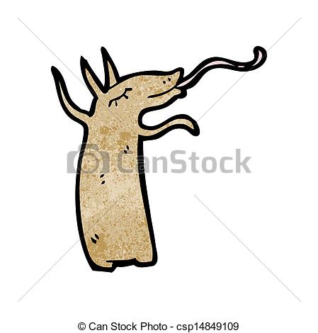 449x470 Happy Aardvark Cartoon Vector Clipart