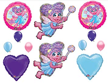 355x274 Sesame Street Abby Cadabby Birthday Bouquet Balloons (12 Pieces