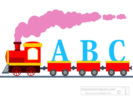 550x400 Train Clipart Train With Letters Abc Learning Clipart