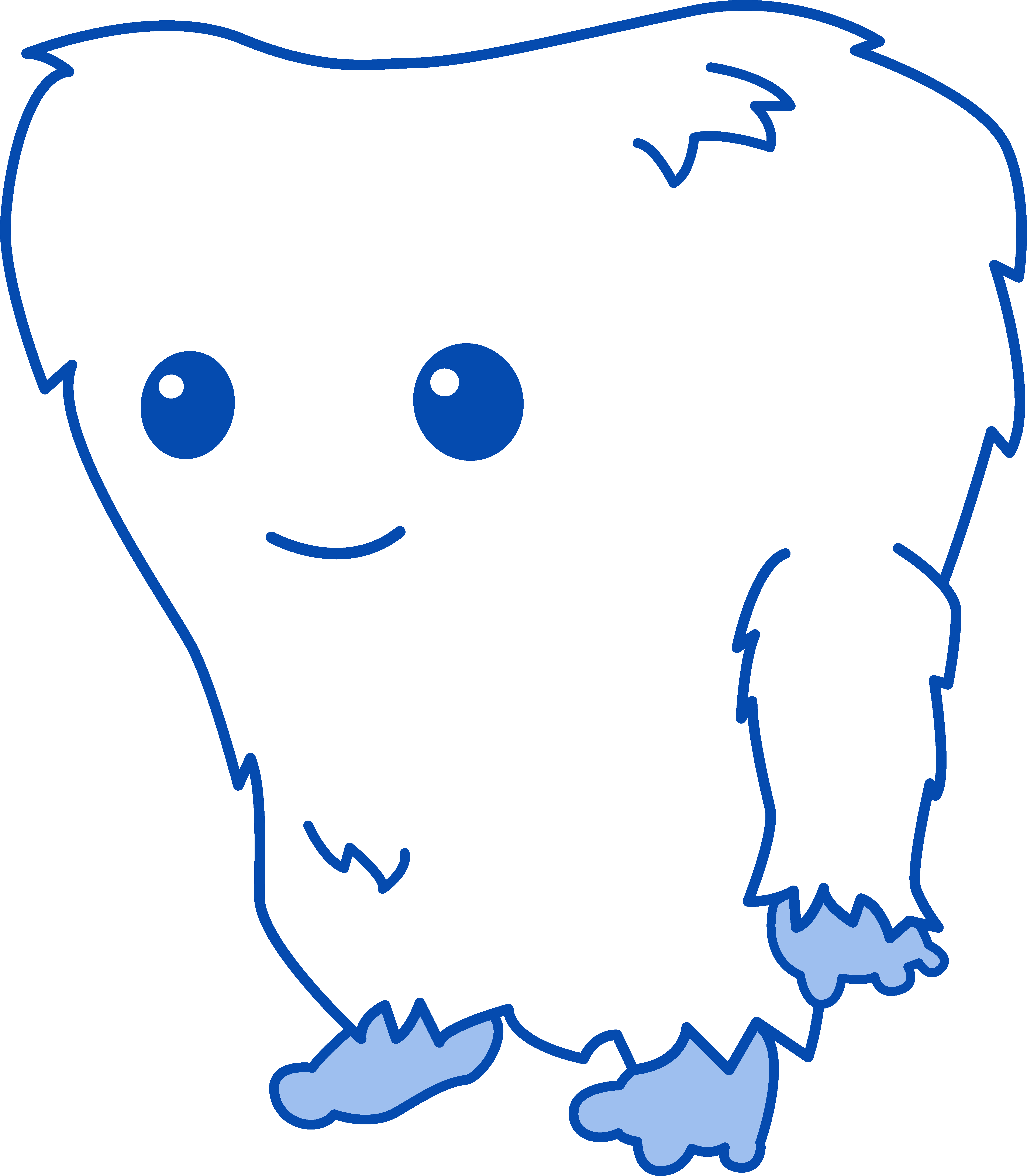 4837x5539 Cute Little Yeti Monster