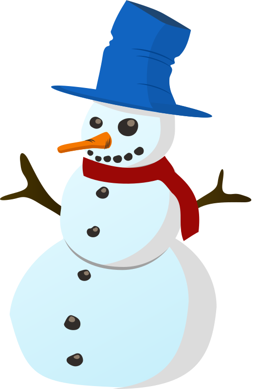 530x800 Snowman Clipart