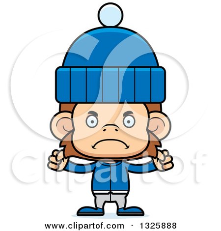 450x470 Winter Clipart Monkey