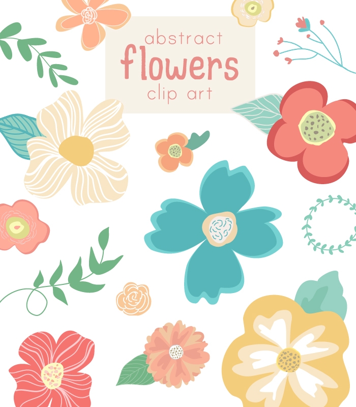 700x800 Clipart Of Cute Flowers Cute Flower Vector Clip Art Abstract