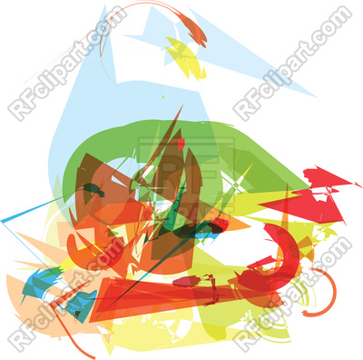 400x396 Abstract Art Background Royalty Free Vector Clip Art Image