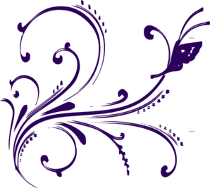298x267 Purple Butterfly Clip Art
